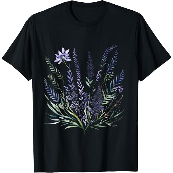 Amazon.com: Vintage Botanical Heart Lavender Flower Gardening